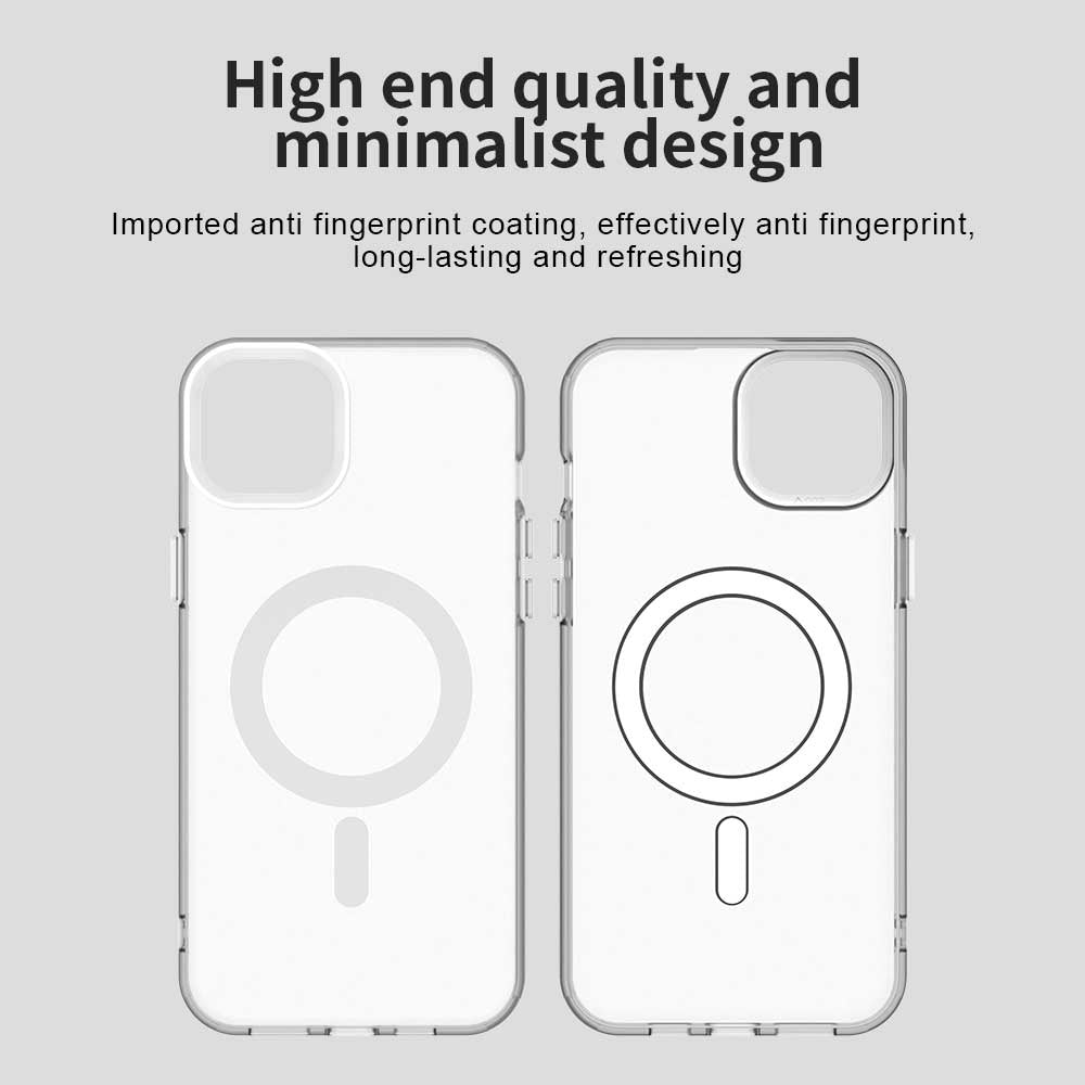 Husa MagSafe pentru Apple iPhone 14, Techsuit, CandyCase, Alba