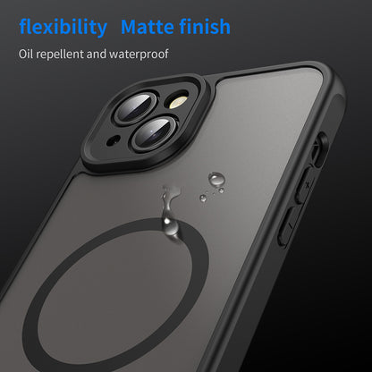 Husa MagSafe pentru Apple iPhone 14, Techsuit, HaloFrost II, Neagra