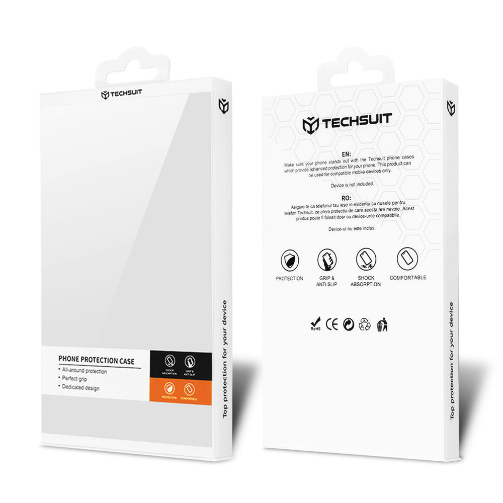 Husa MagSafe pentru Apple iPhone 14, Techsuit, Luxury Crystal, Albastra Inchis