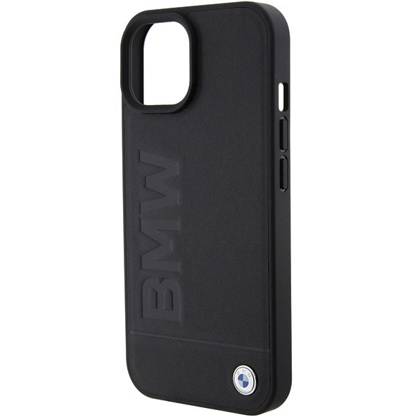 Husa MagSafe pentru Apple iPhone 15 Plus, BMW, Natural Hot Stamp, Neagra