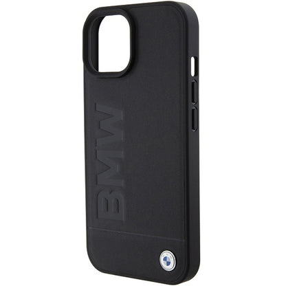 Husa MagSafe pentru Apple iPhone 15 Plus, BMW, Natural Hot Stamp, Neagra