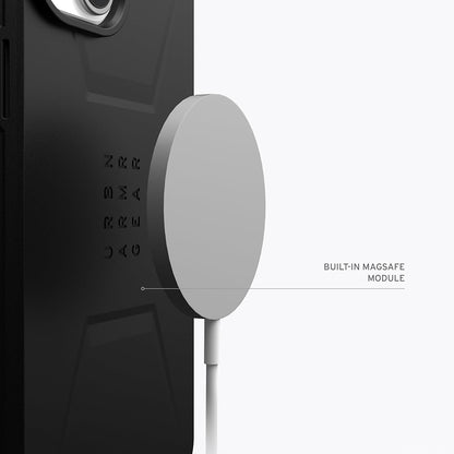 Husa MagSafe pentru Apple iPhone 15 Plus, Urban Armor Gear, Civilian, Neagra