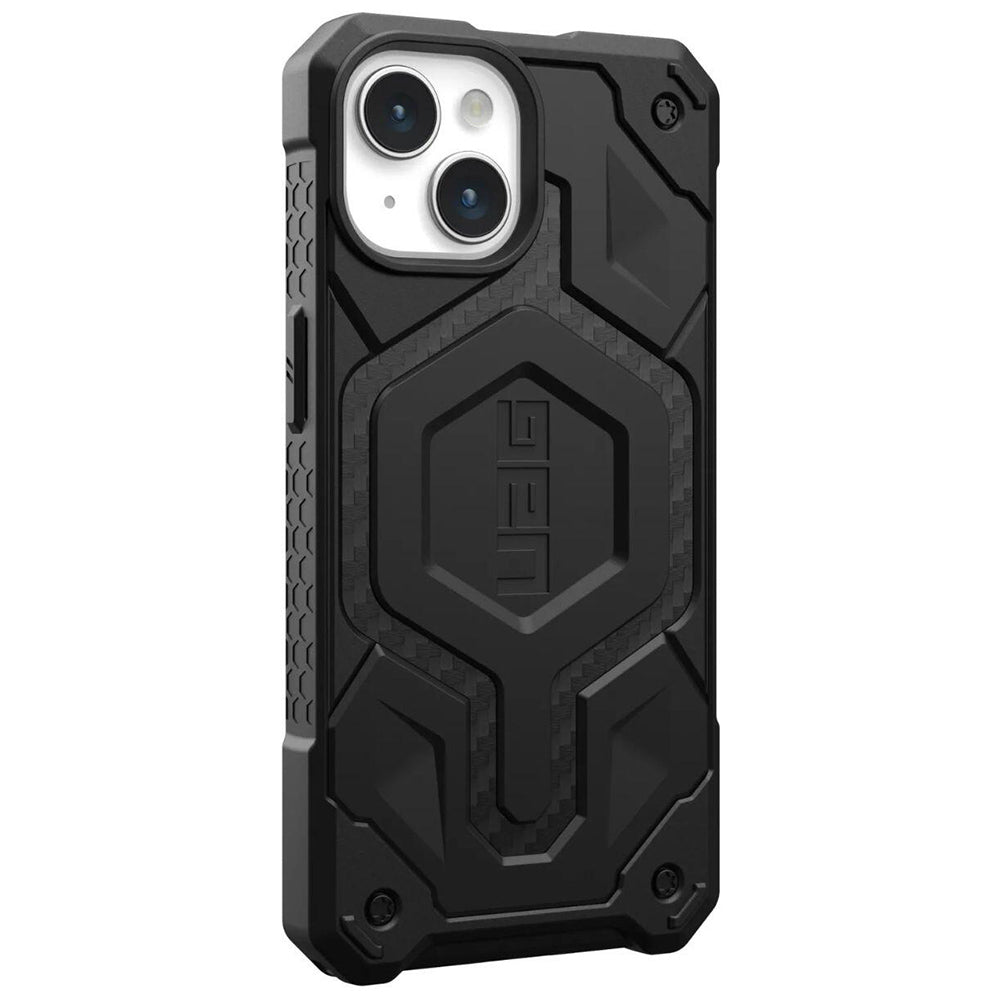 Husa MagSafe pentru Apple iPhone 15 Plus, Urban Armor Gear, Monarch Pro Carbon, Neagra