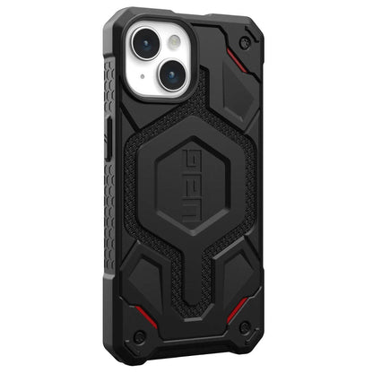 Husa MagSafe pentru Apple iPhone 15 Plus, Urban Armor Gear, Monarch Pro Kevlar, Neagra