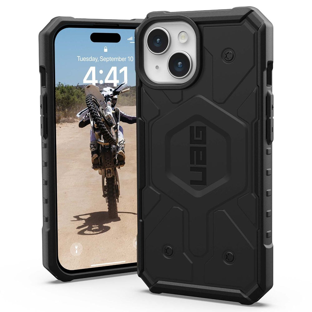 Husa MagSafe pentru Apple iPhone 15 Plus, Urban Armor Gear, Pathfinder, Neagra