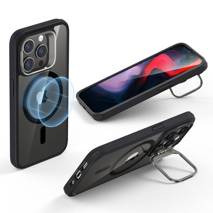 Husa MagSafe pentru Apple iPhone 15 Pro, ESR, Classic Hybrid Kickstand, Neagra Transparenta