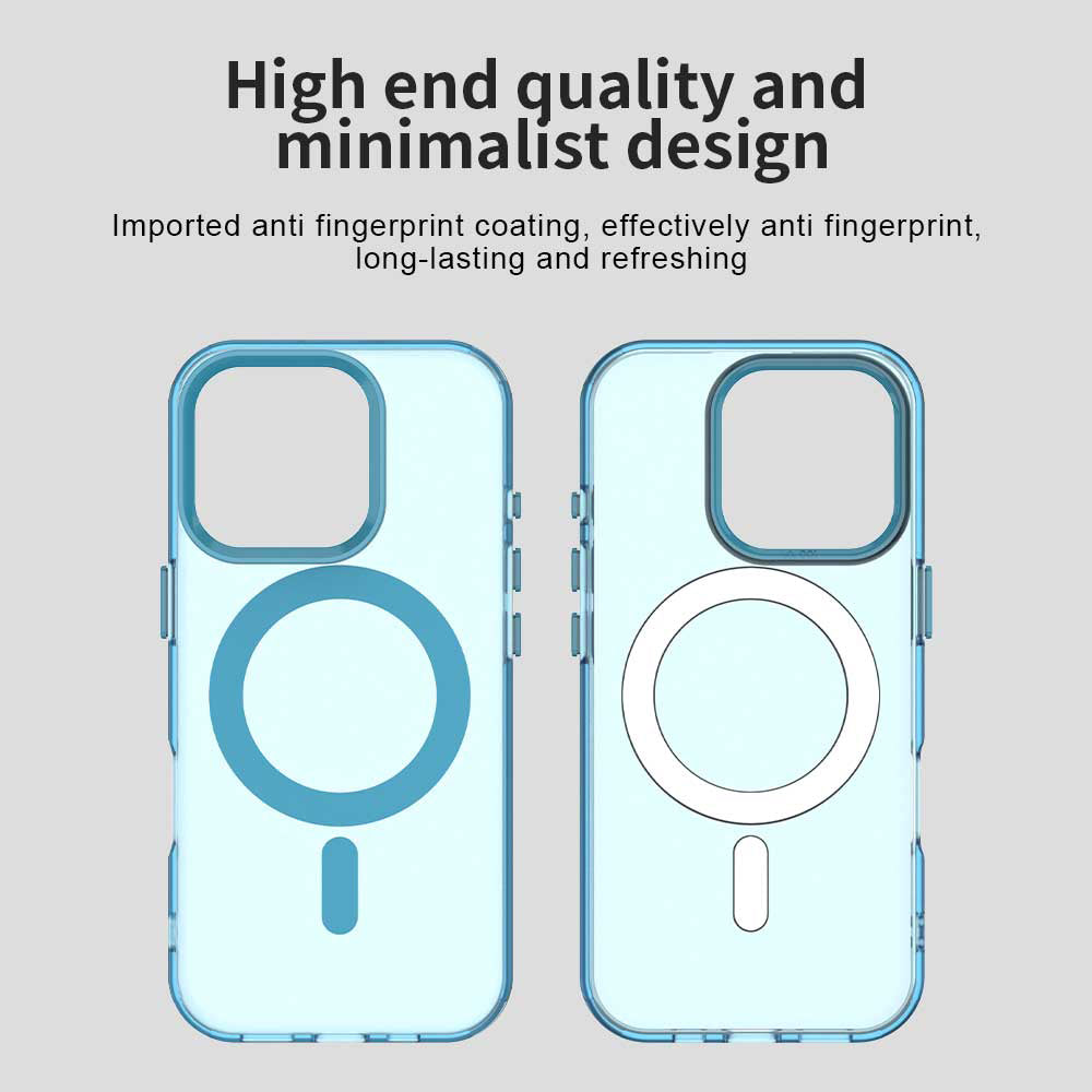 Husa MagSafe pentru Apple iPhone 15 Pro Max, Techsuit, CandyCase, Albastra