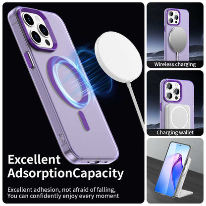 Husa MagSafe pentru Apple iPhone 15 Pro Max, Techsuit, CandyCase, Mov