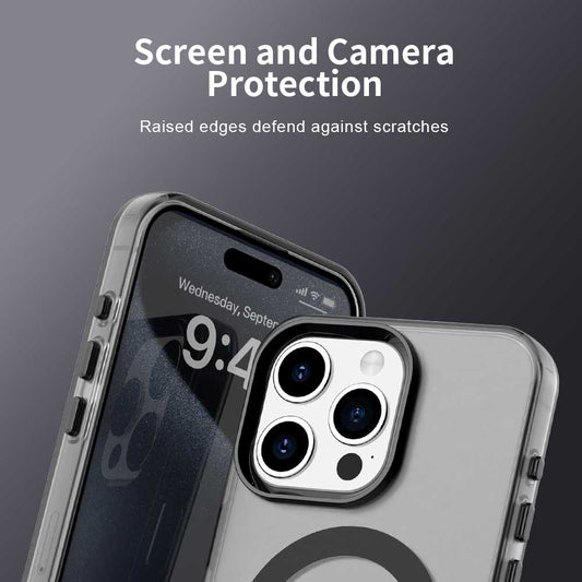 Husa MagSafe pentru Apple iPhone 15 Pro Max, Techsuit, CandyCase, Neagra