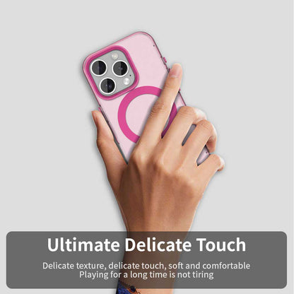 Husa MagSafe pentru Apple iPhone 15 Pro Max, Techsuit, CandyCase, Roz