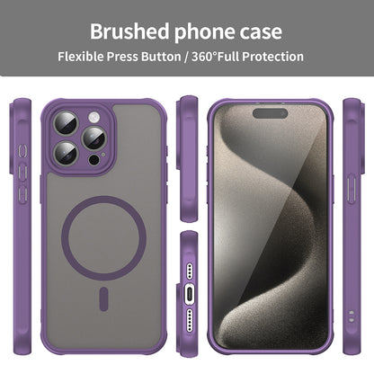 Husa MagSafe pentru Apple iPhone 15 Pro Max, Techsuit, HaloFrost II, Mov
