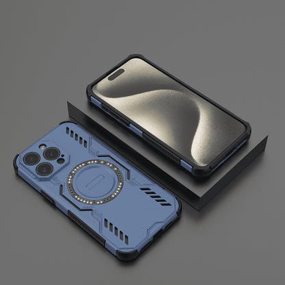 Husa MagSafe pentru Apple iPhone 15 Pro, Techsuit, ArmorMag, Albastra