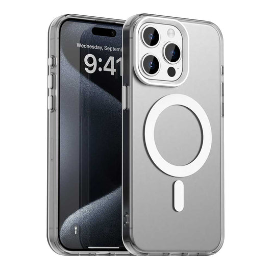 Husa MagSafe pentru Apple iPhone 15 Pro, Techsuit, CandyCase, Alba
