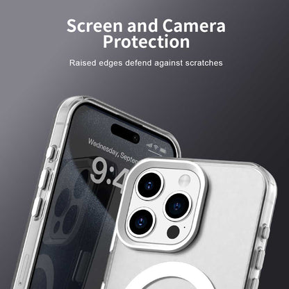 Husa MagSafe pentru Apple iPhone 15 Pro, Techsuit, CandyCase, Alba