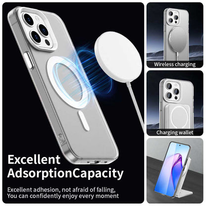 Husa MagSafe pentru Apple iPhone 15 Pro, Techsuit, CandyCase, Alba