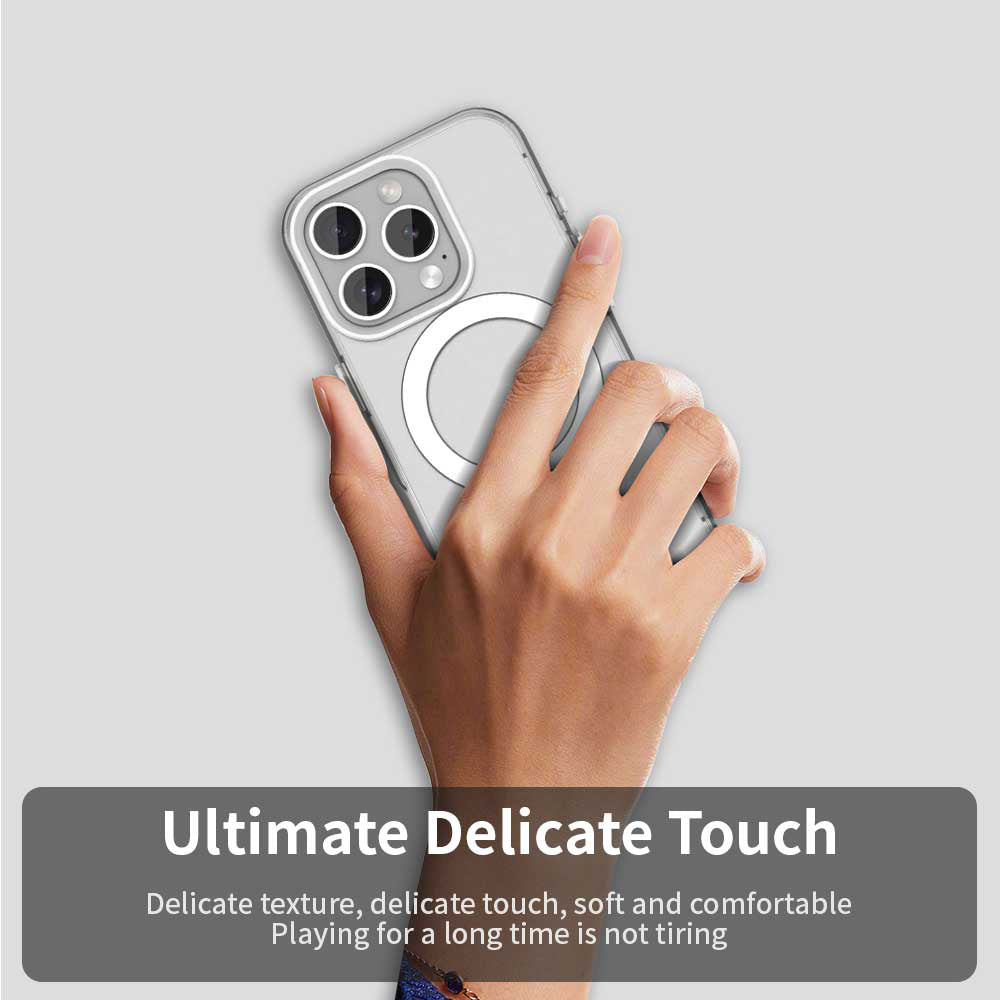Husa MagSafe pentru Apple iPhone 15 Pro, Techsuit, CandyCase, Alba