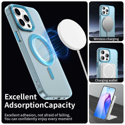Husa MagSafe pentru Apple iPhone 15 Pro, Techsuit, CandyCase, Albastra