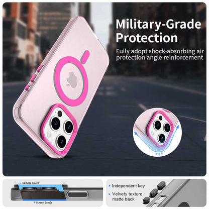 Husa MagSafe pentru Apple iPhone 15 Pro, Techsuit, CandyCase, Roz