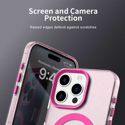 Husa MagSafe pentru Apple iPhone 15 Pro, Techsuit, CandyCase, Roz