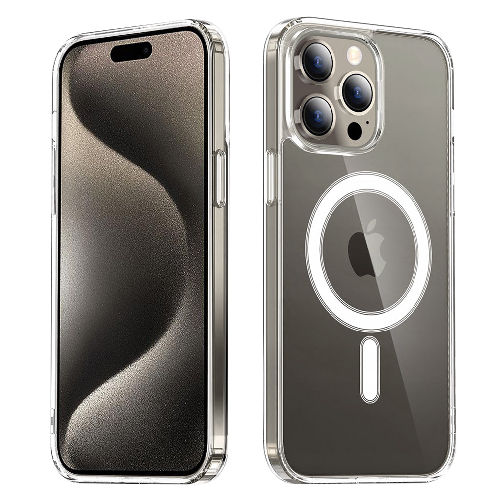 Husa MagSafe pentru Apple iPhone 15 Pro, Techsuit, Pro, Transparenta