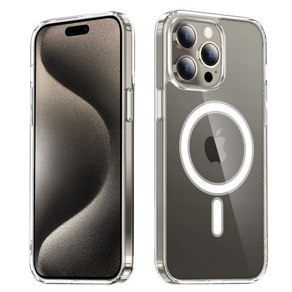 Husa MagSafe pentru Apple iPhone 15 Pro, Techsuit, Pro, Transparenta
