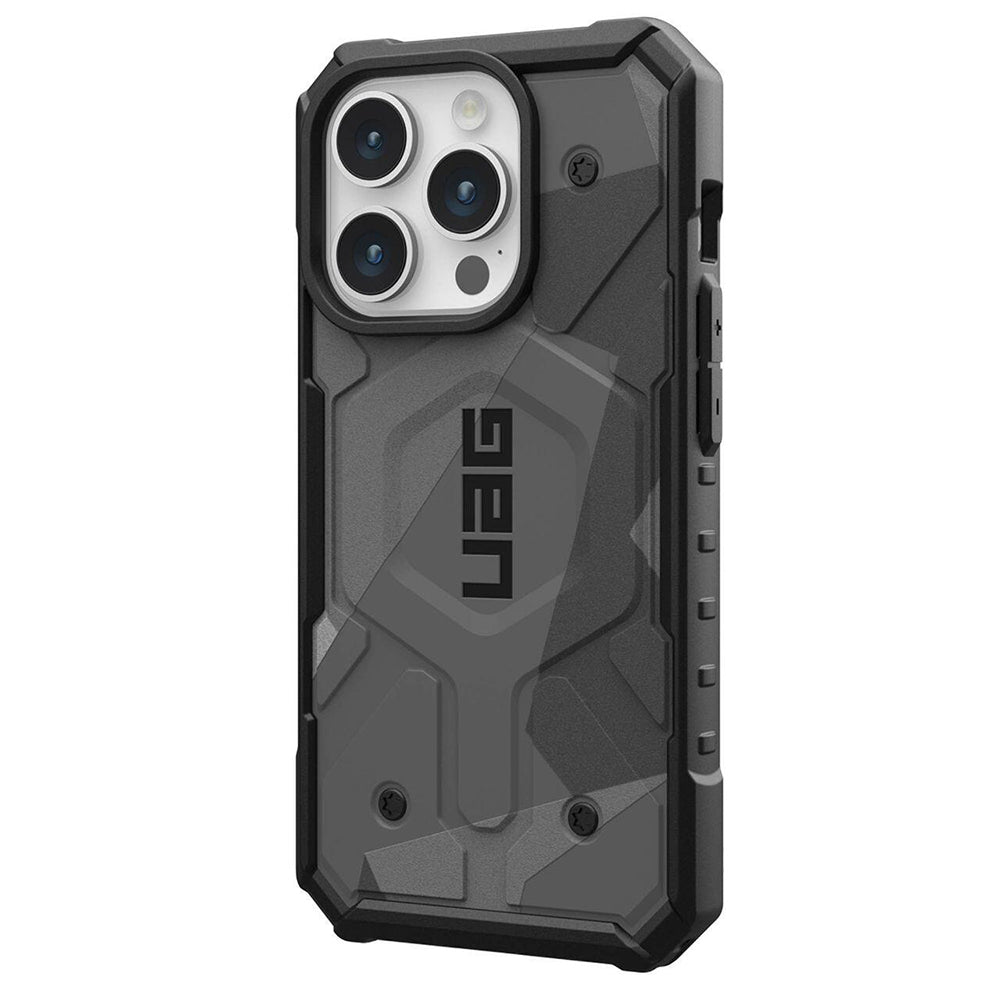 Husa MagSafe pentru Apple iPhone 15 Pro, Urban Armor Gear, Pathfinder SE Geo Camo, Camuflaj