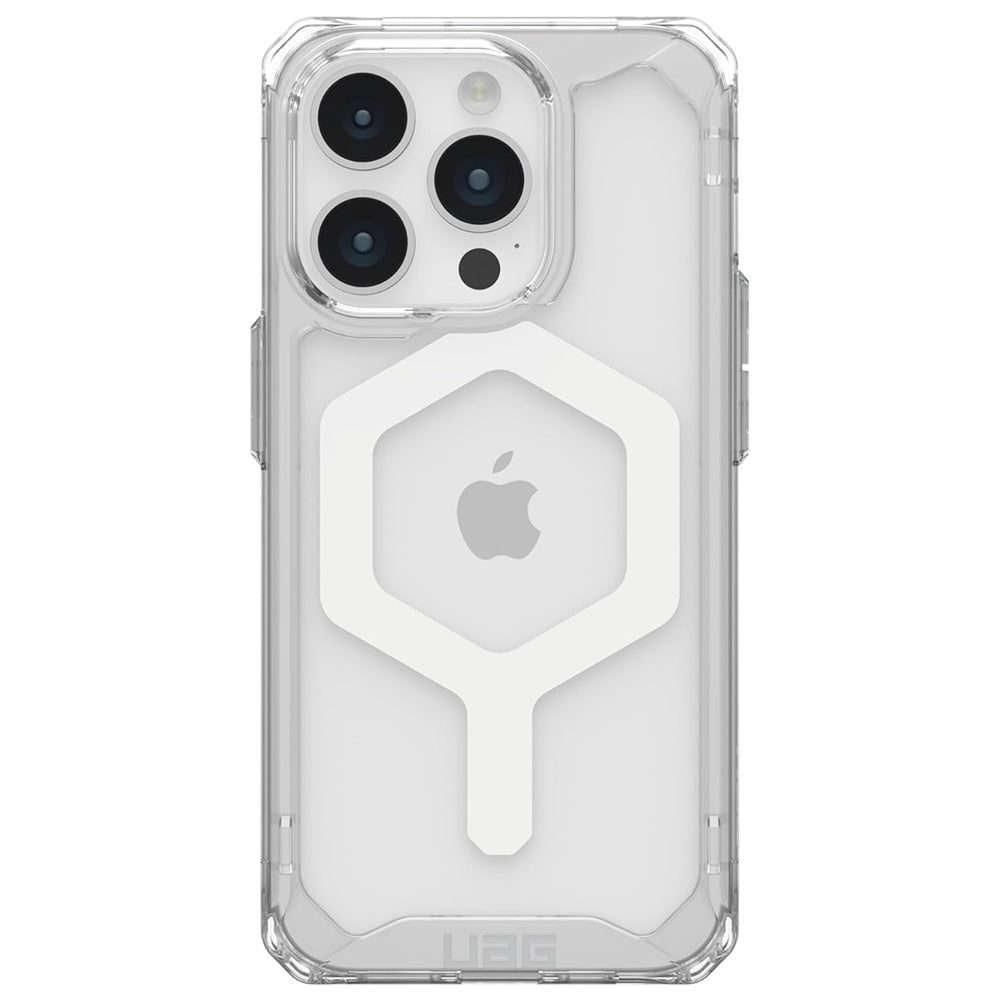 Husa MagSafe pentru Apple iPhone 15 Pro, Urban Armor Gear, Plyo, Alba
