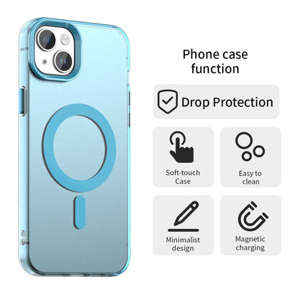Husa MagSafe pentru Apple iPhone 15, Techsuit, CandyCase, Albastra