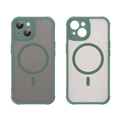 Husa MagSafe pentru Apple iPhone 15, Techsuit, HaloFrost II, Verde