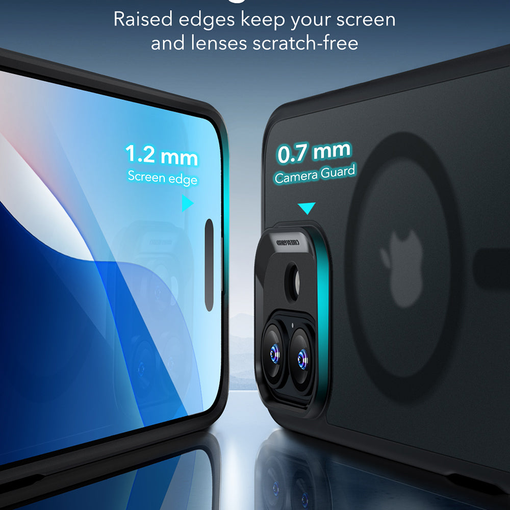 Husa MagSafe pentru Apple iPhone 16, ESR, Classic Hybrid, Neagra Satinata