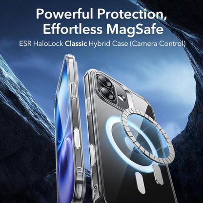 Husa MagSafe pentru Apple iPhone 16, ESR, Classic Hybrid Slide, Neagra Satinata