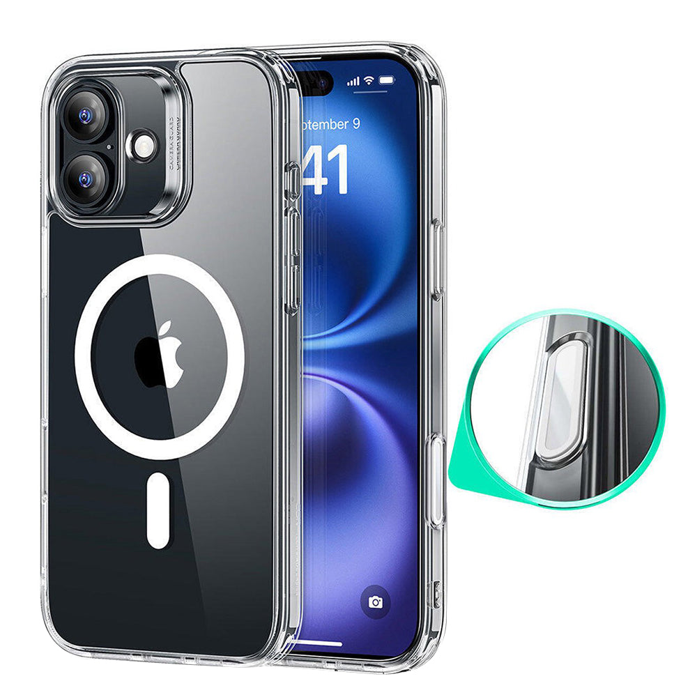 Husa MagSafe pentru Apple iPhone 16, ESR, Classic Hybrid Slide, Transparenta