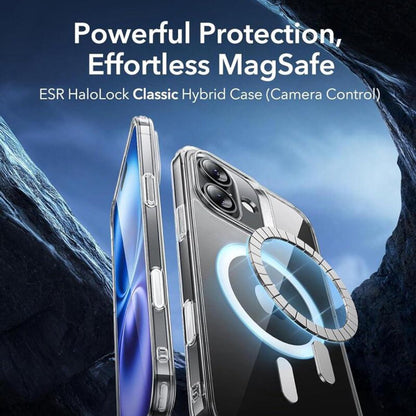 Husa MagSafe pentru Apple iPhone 16, ESR, Classic Hybrid Slide, Transparenta