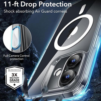 Husa MagSafe pentru Apple iPhone 16, ESR, Classic Hybrid Slide, Transparenta