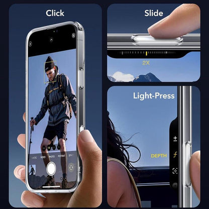 Husa MagSafe pentru Apple iPhone 16, ESR, Classic Hybrid Slide, Transparenta