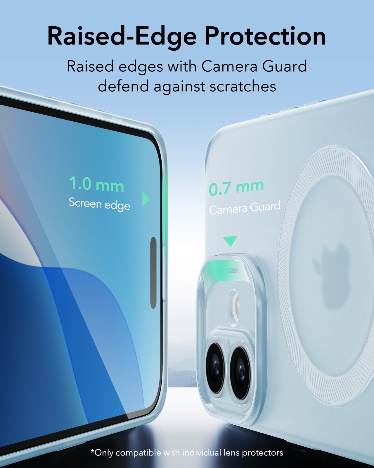 Husa MagSafe pentru Apple iPhone 16, ESR, Zero, Albastra Satinata