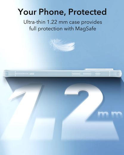 Husa MagSafe pentru Apple iPhone 16, ESR, Zero, Albastra Satinata