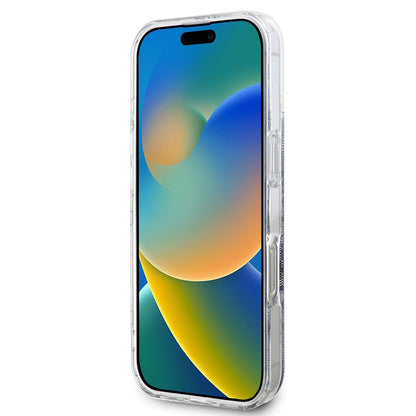 Husa MagSafe pentru Apple iPhone 16, Guess, IML 4G, Albastra