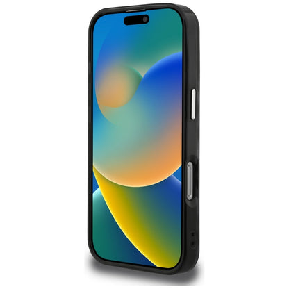 Husa MagSafe pentru Apple iPhone 16, Karl Lagerfeld, IML Leopard Pattern, Neagra