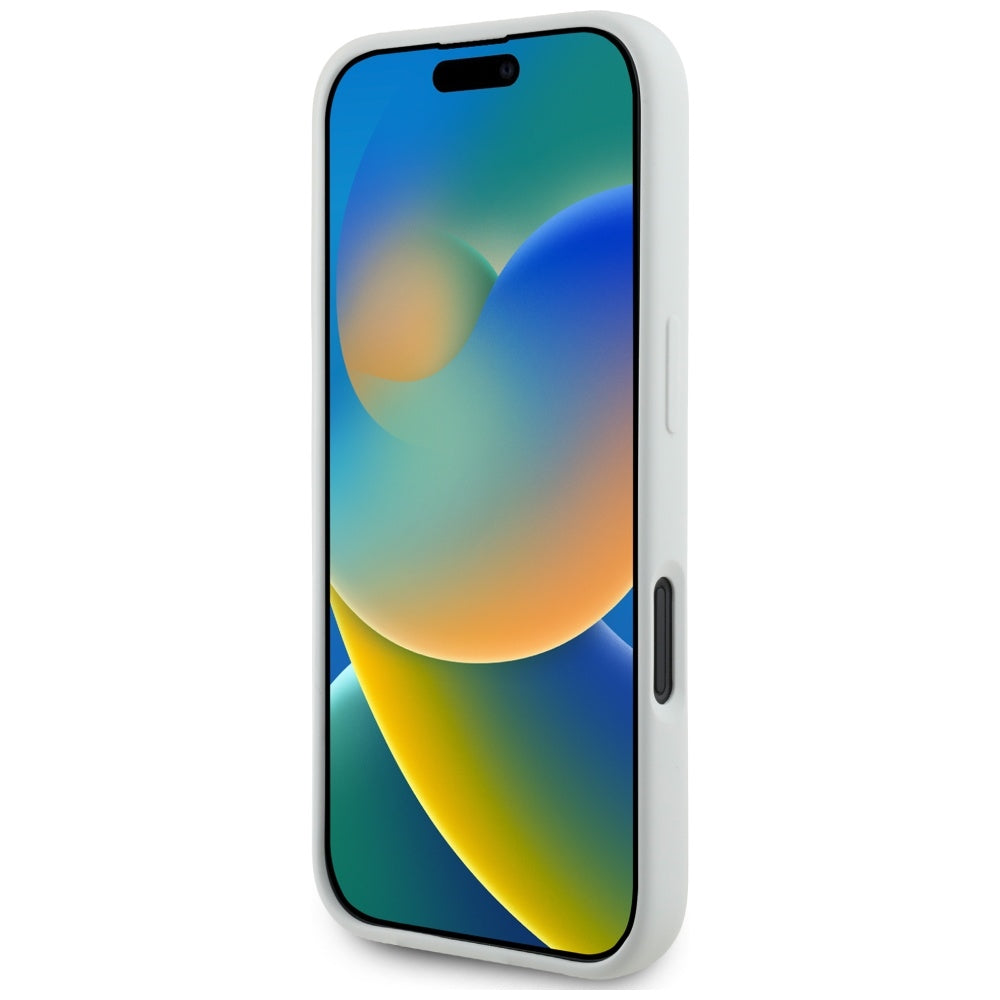 Husa MagSafe pentru Apple iPhone 16, Karl Lagerfeld, Silicone Karl & Choupette's Heads, Bej