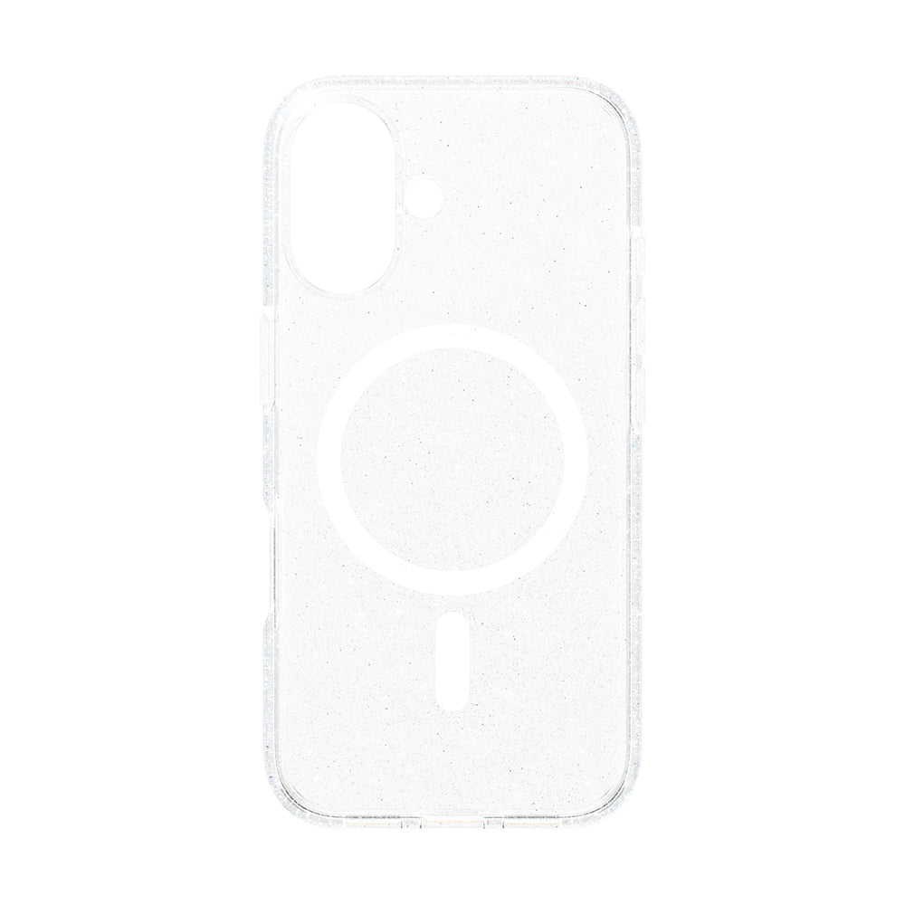 Husa MagSafe pentru Apple iPhone 16, PanzerGlass, Care Urban Combat Star Lit, Transparenta Alba