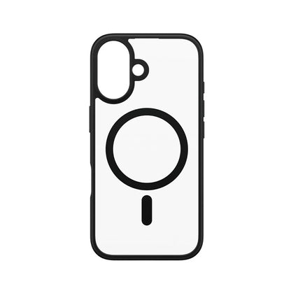 Husa MagSafe pentru Apple iPhone 16, PanzerGlass, Frame, Transparenta Neagra