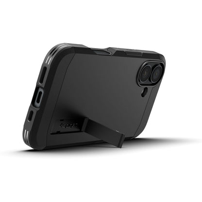 Husa MagSafe pentru Apple iPhone 16 Plus, Spigen, Tough Armor, Neagra