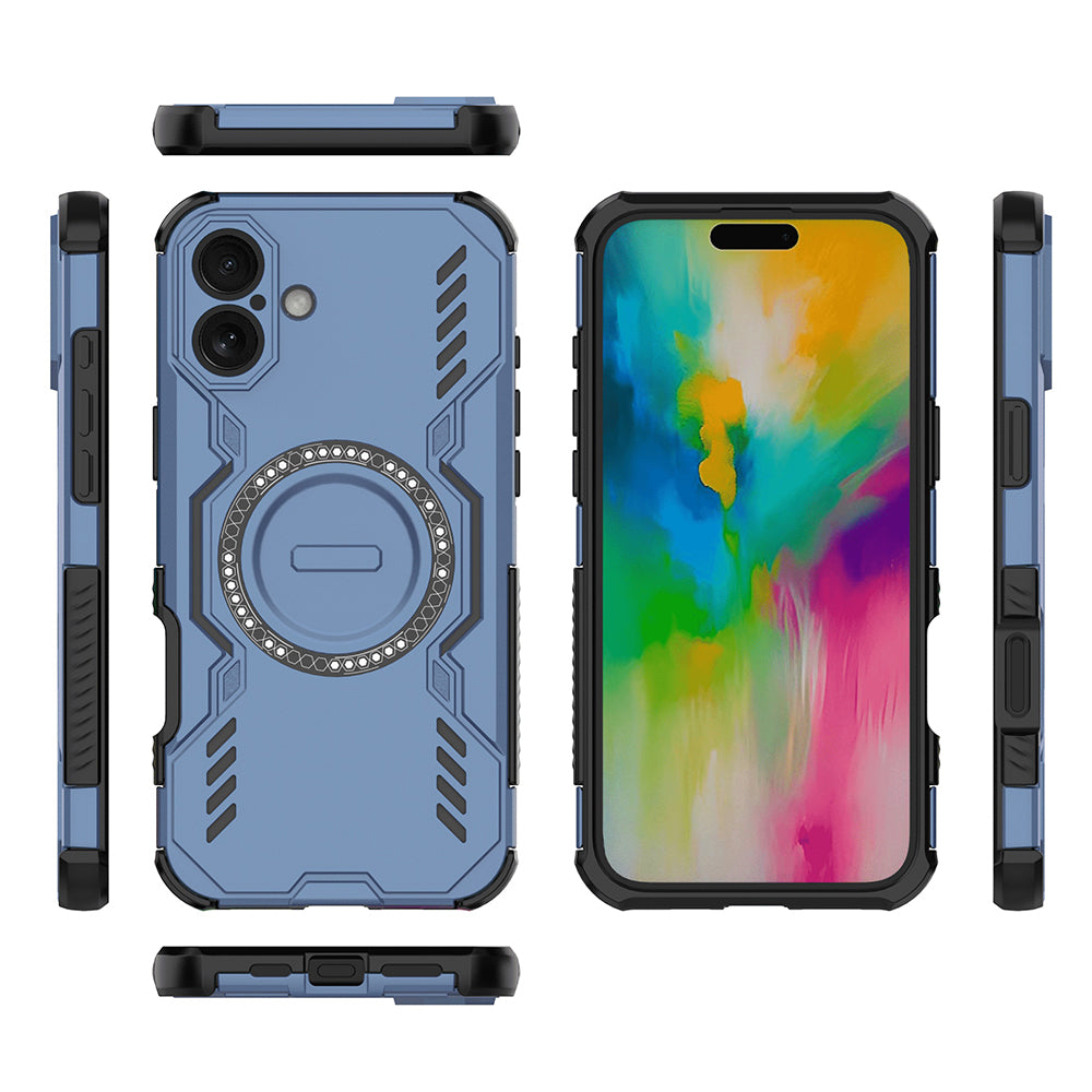 Husa MagSafe pentru Apple iPhone 16 Plus, Techsuit, ArmorMag, Albastra