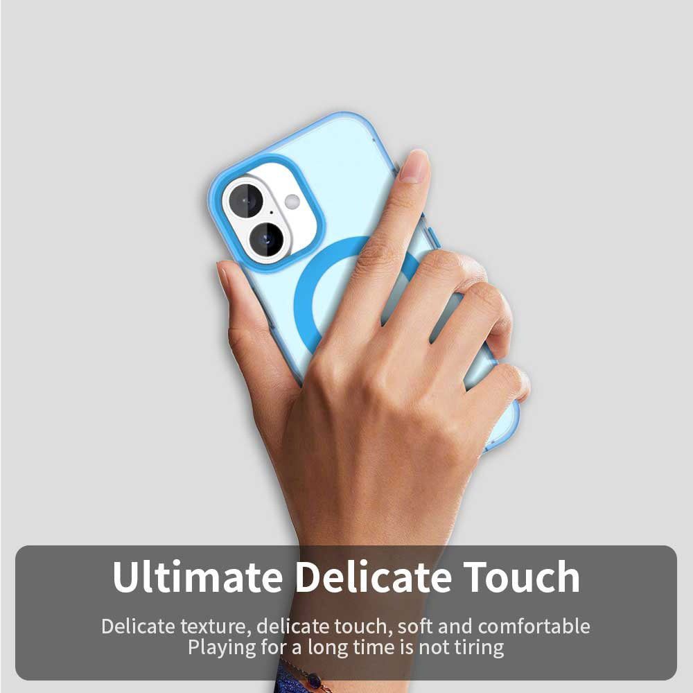 Husa MagSafe pentru Apple iPhone 16 Plus, Techsuit, CandyCase, Albastra