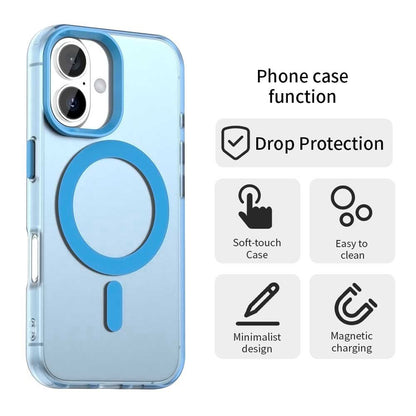 Husa MagSafe pentru Apple iPhone 16 Plus, Techsuit, CandyCase, Albastra