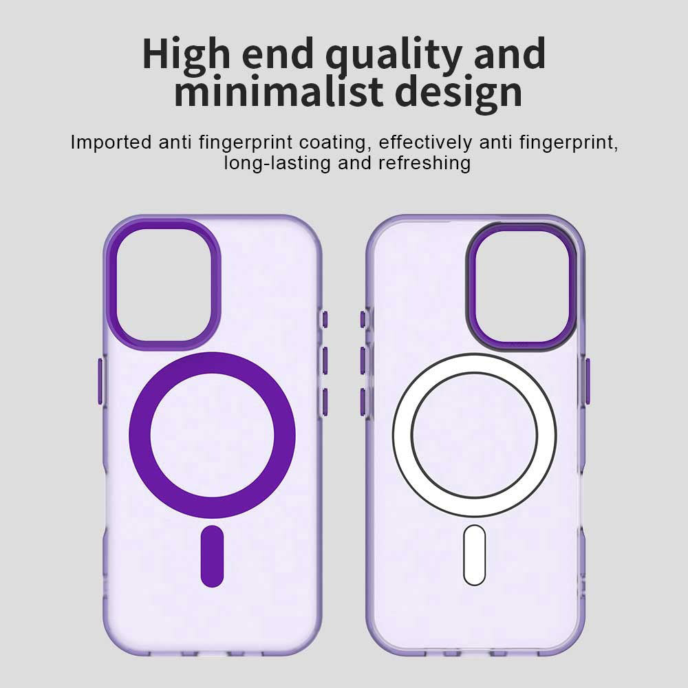 Husa MagSafe pentru Apple iPhone 16 Plus, Techsuit, CandyCase, Mov