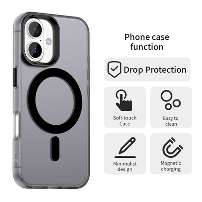 Husa MagSafe pentru Apple iPhone 16 Plus, Techsuit, CandyCase, Neagra