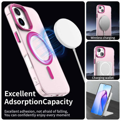 Husa MagSafe pentru Apple iPhone 16 Plus, Techsuit, CandyCase, Roz