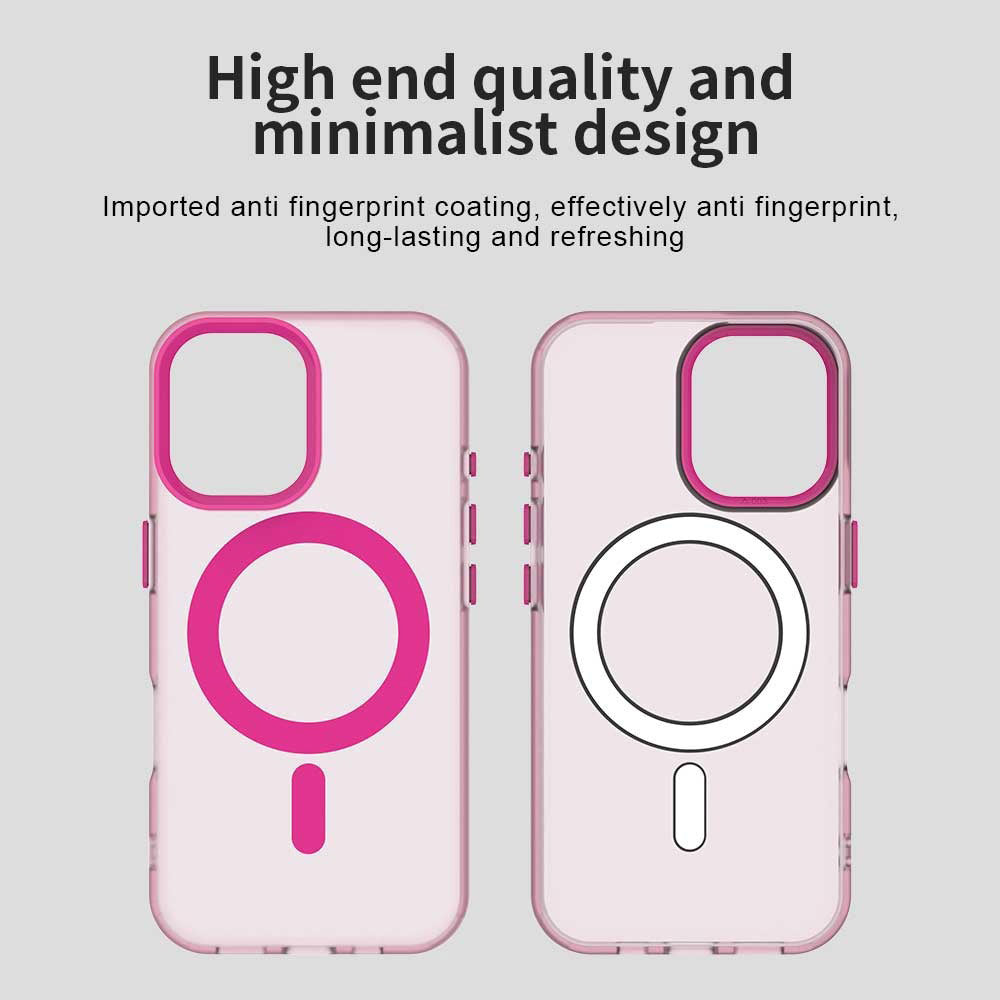 Husa MagSafe pentru Apple iPhone 16 Plus, Techsuit, CandyCase, Roz